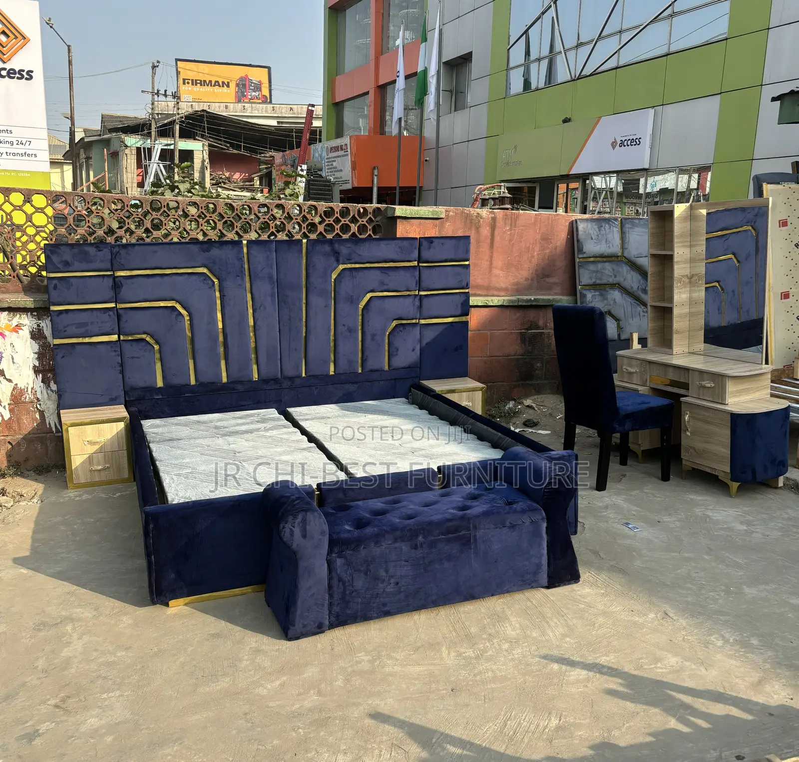 Appropriate Quality Set of 6 by 6 Padded Bed Frame
