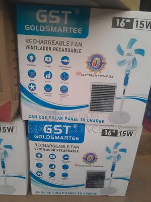 GST 16" 3-in-1 Ac/Dc Solar Rechargeable Standing+Panel+Usb