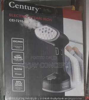 Century Electric Steam Iron With Built-in Pump-cei-7210-sb