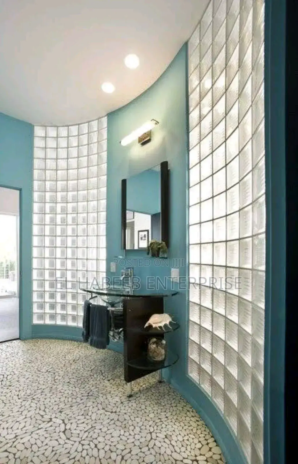 White Glass Block