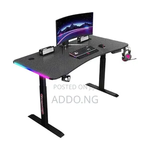 Home and Office Electric Adjustable Desk With Led Lights