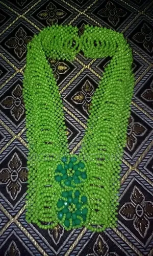 Green Spiral Bead Red Pineapple Beads, Yellow Ball Bead.