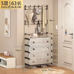80cm Quality Covered Shoe and Hat Rack