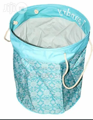 Aqua Marine Laundry Basket