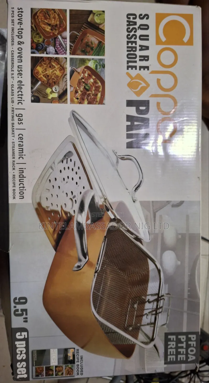 Copper Square Casserole Pan