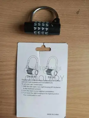 Ji Lian Padlock 4 Digit Combination Black
