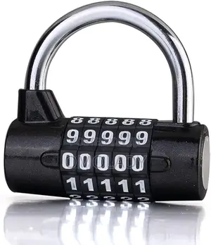 Ji Lian Padlock 4 Digit Combination Black