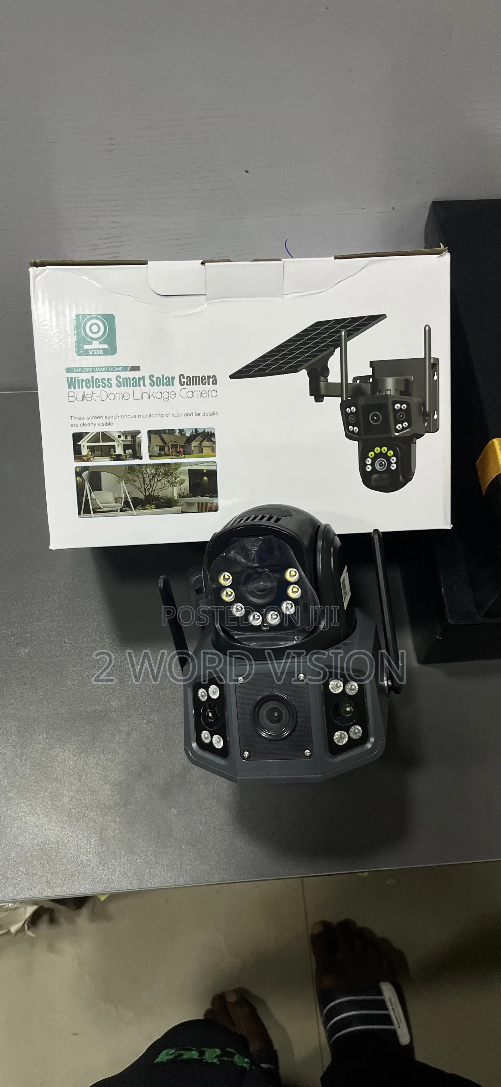 Three Face Wireless Smart Solar Camera