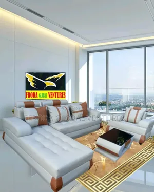 Quality Couch: L-Shape Sofa, Single Chair and Table. Jpcll11
