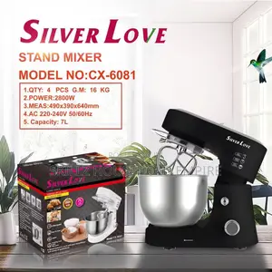 Silver Love 7L Industrial Stand Mixer