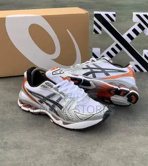 High Quality Asics Gel Kayano 14 White Piquant Orange Snea