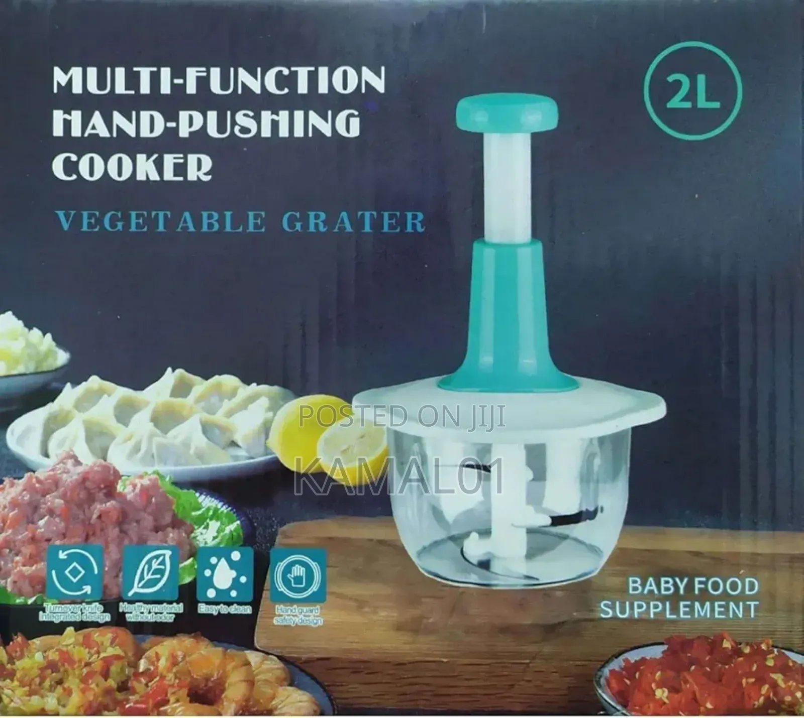 2 Liters Hand Vegetable Cutter With Accessories