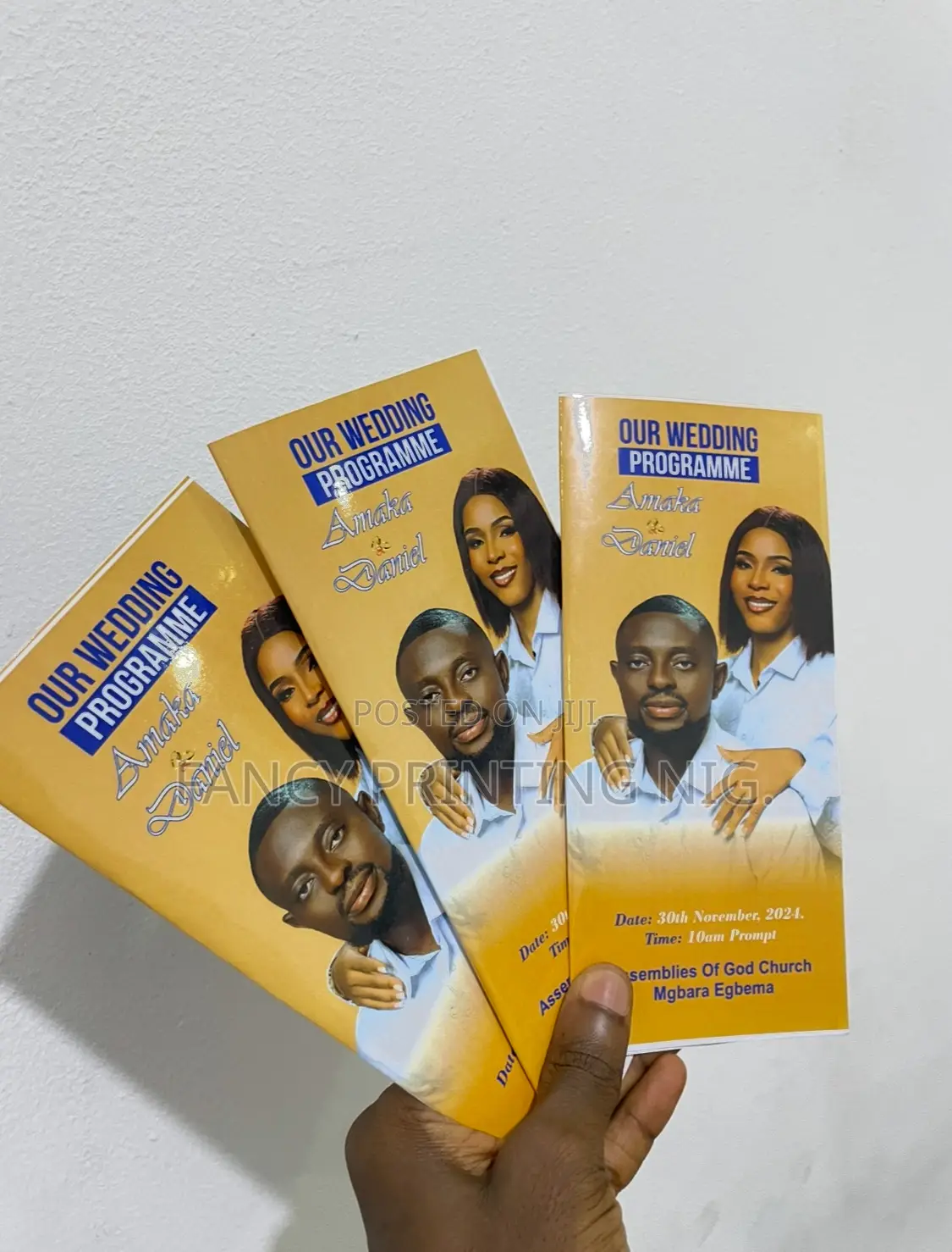 Wedding Program and Invitations and Banners