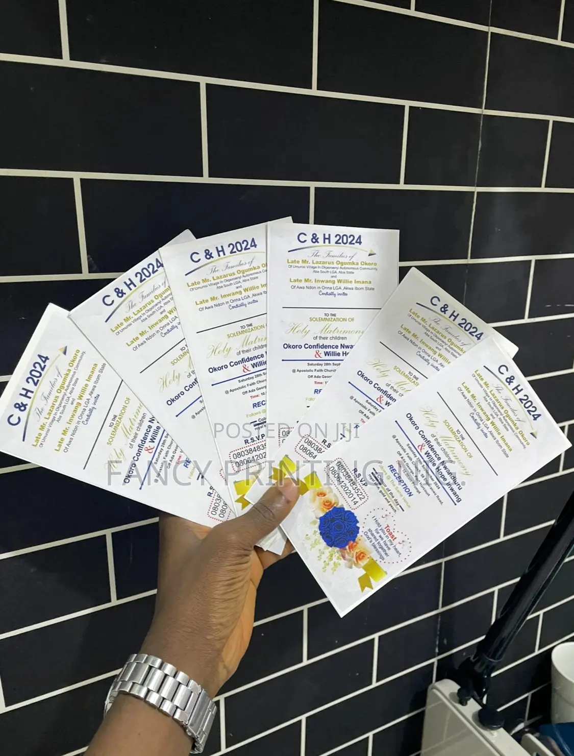 Wedding Program and Invitations and Banners