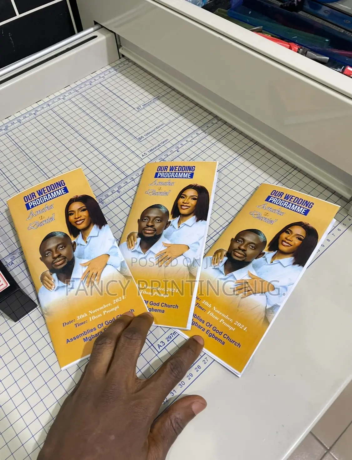 Wedding Program and Invitations and Banners
