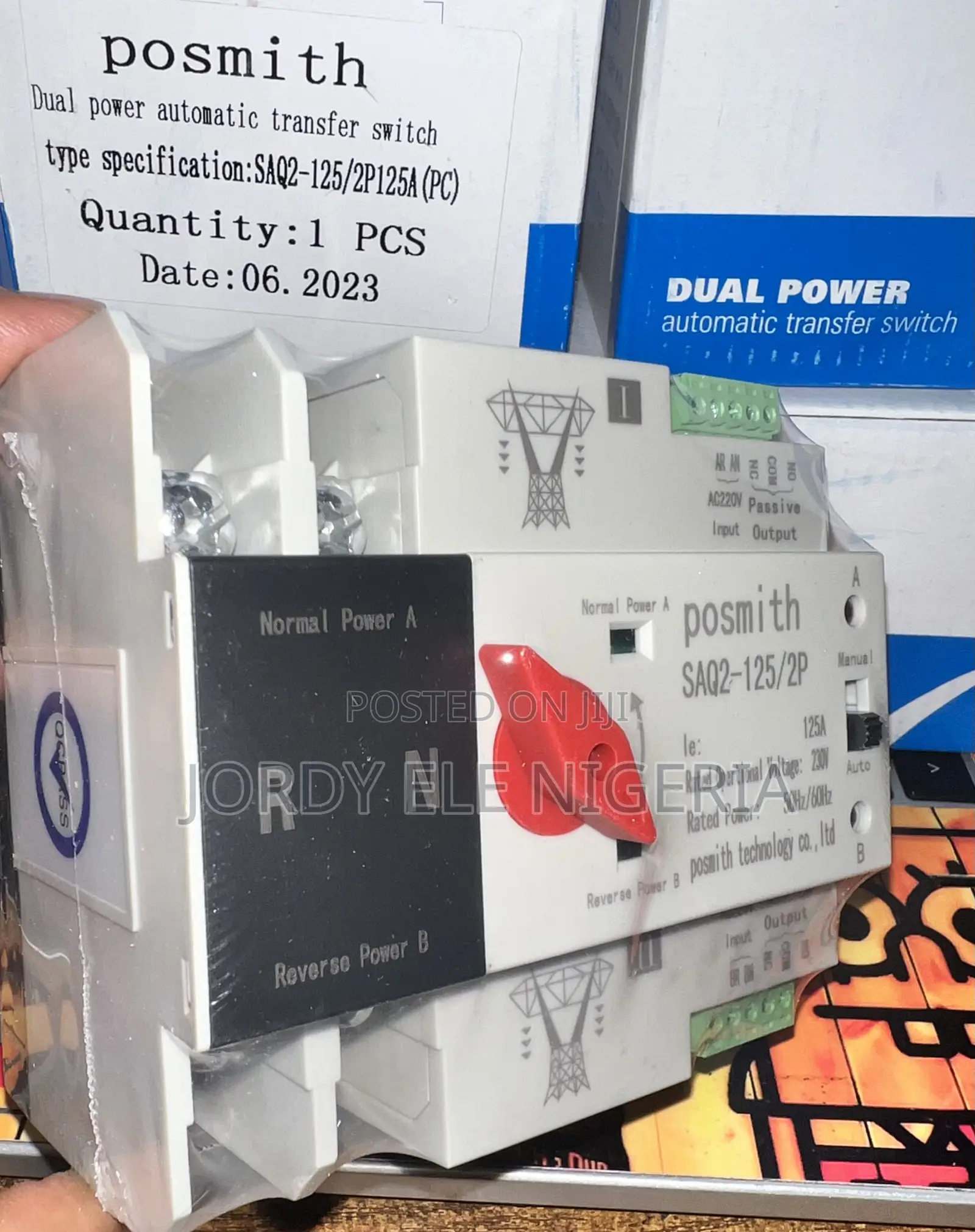 125A 2P Automatic Transfer Switch/Changeover
