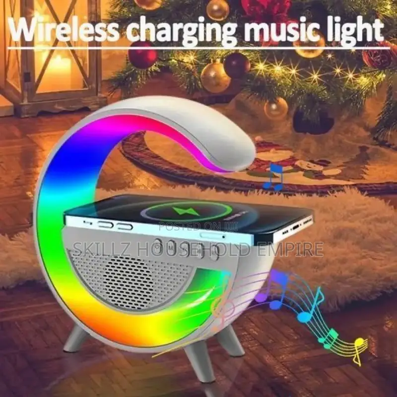 Led Wireless Charger+ Bluetooth Speaker
