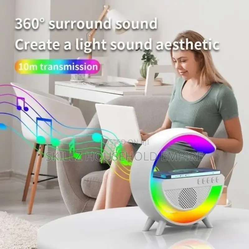 Led Wireless Charger+ Bluetooth Speaker