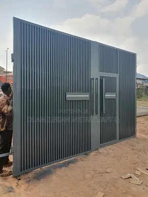14feet Strip Design Bi-Parting Swing Gate.
