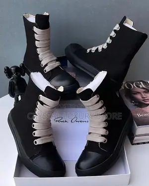 Rick Owen Quality Luxury Men Sneakers
