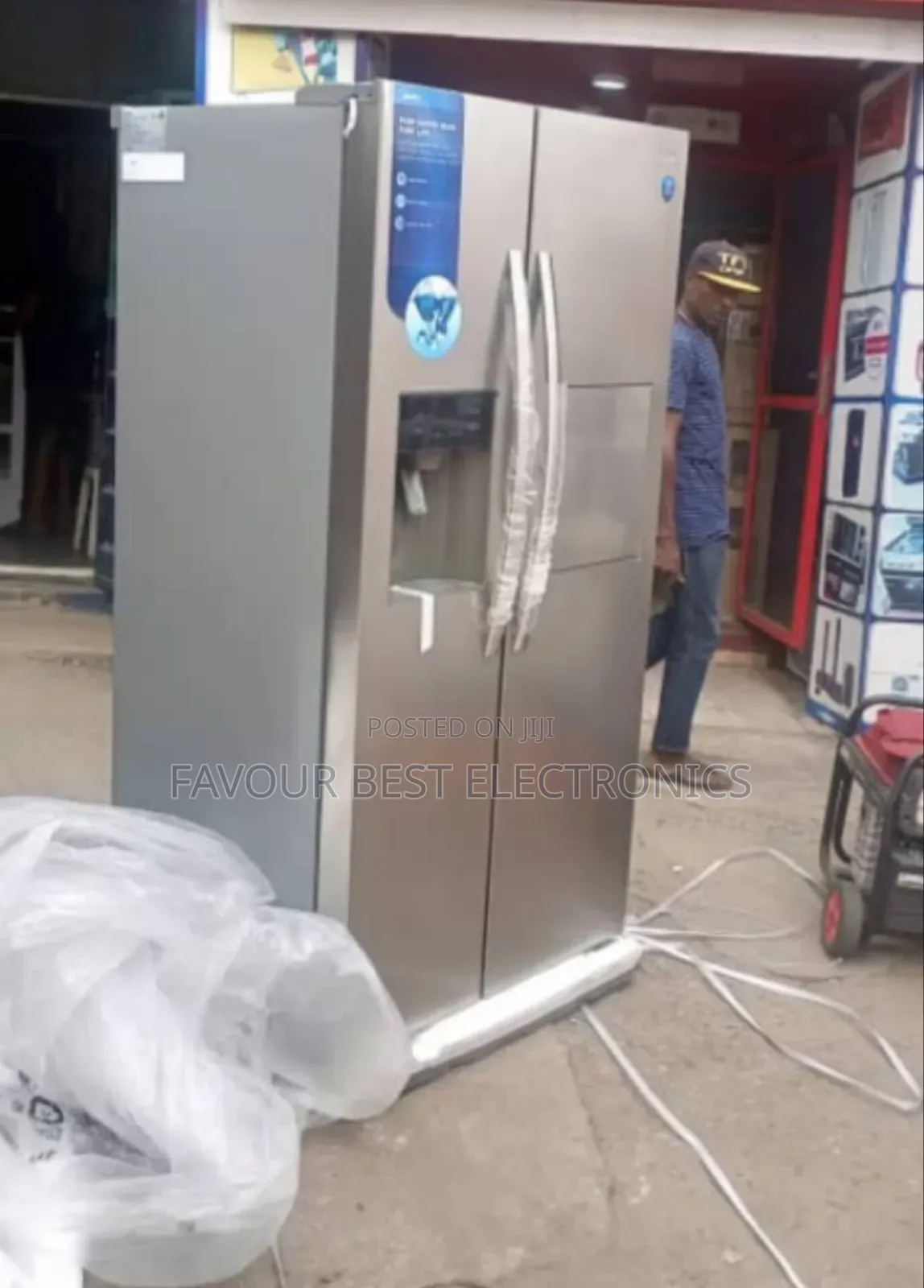 Original Midea 520l Inverter Side by Side Fridge Ice Maker