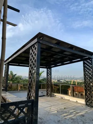 Pergola With Laser Cut Designed Stanchion