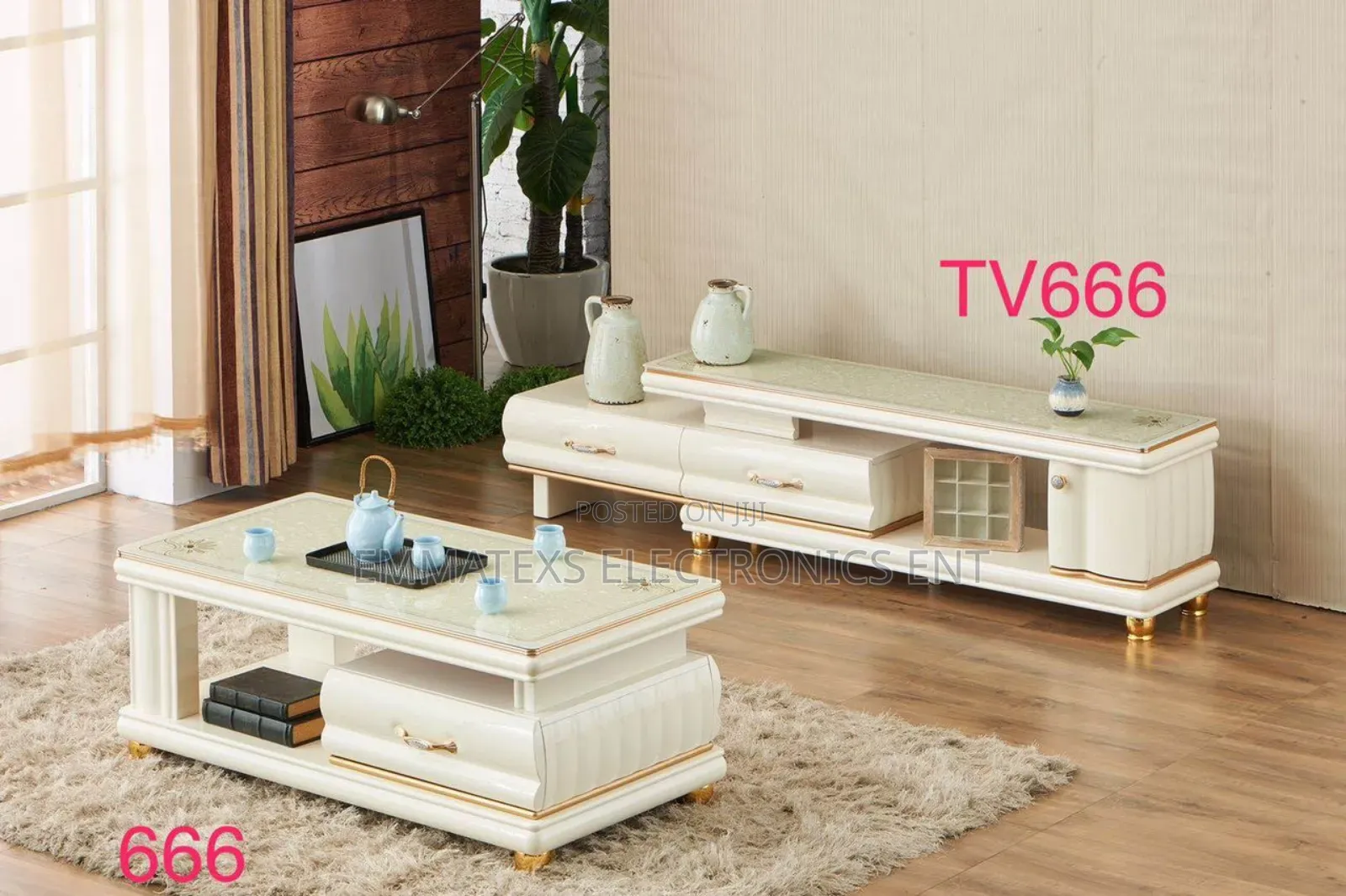 Tv Console And Centertable
