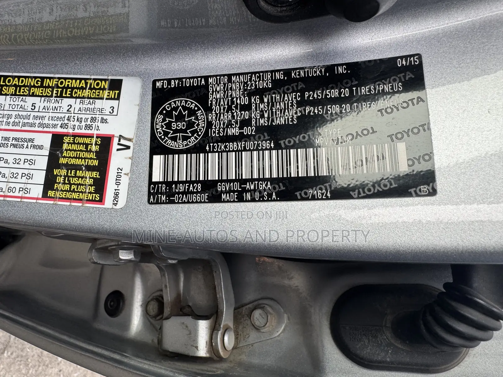 Toyota Venza 2015 Gray