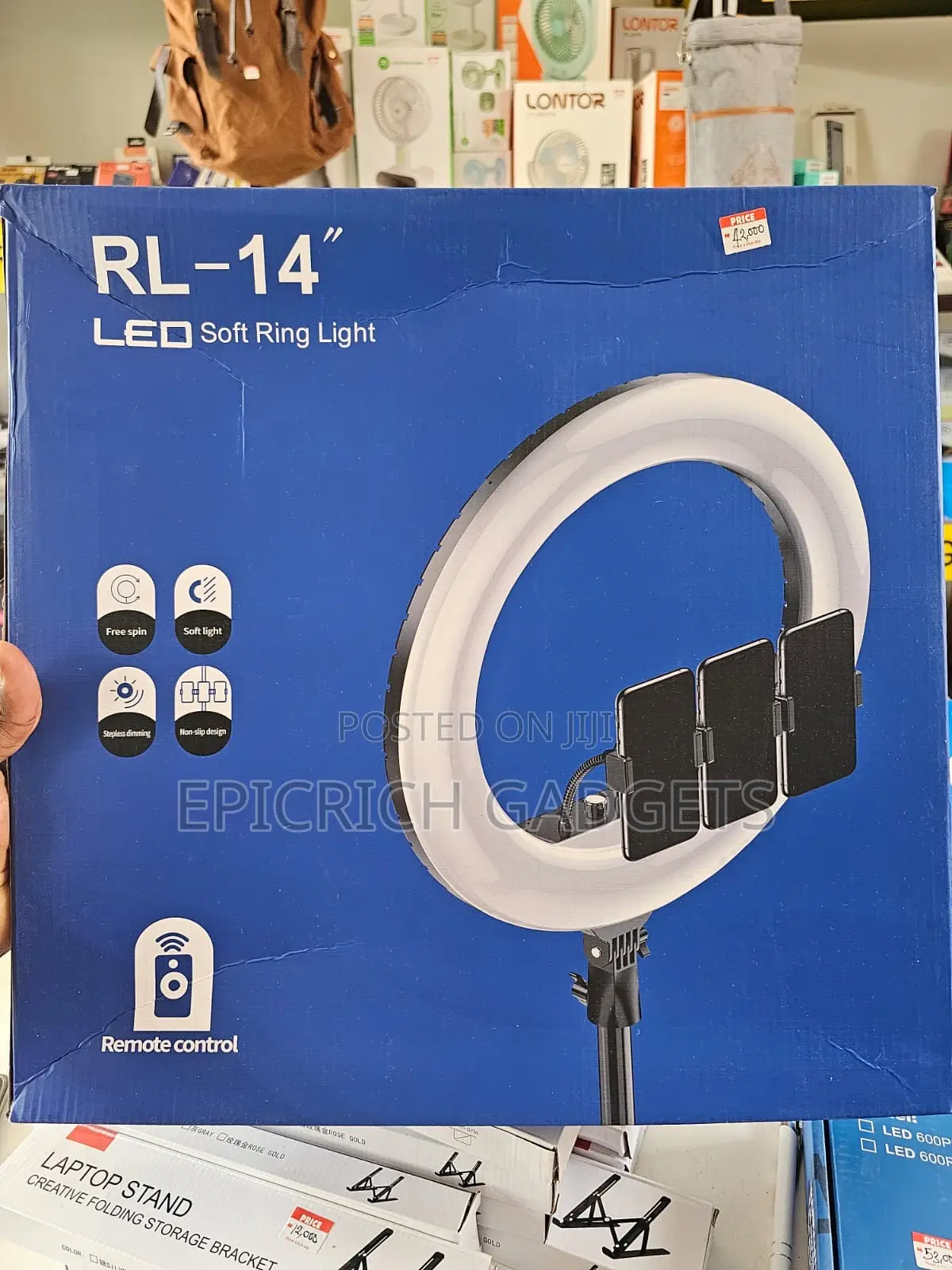 14inches Rl-14 Authentic Ring Light With Remote Control/Bag