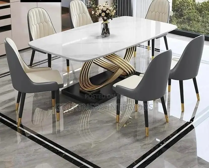 High Standard Marble Dining Sets by 6