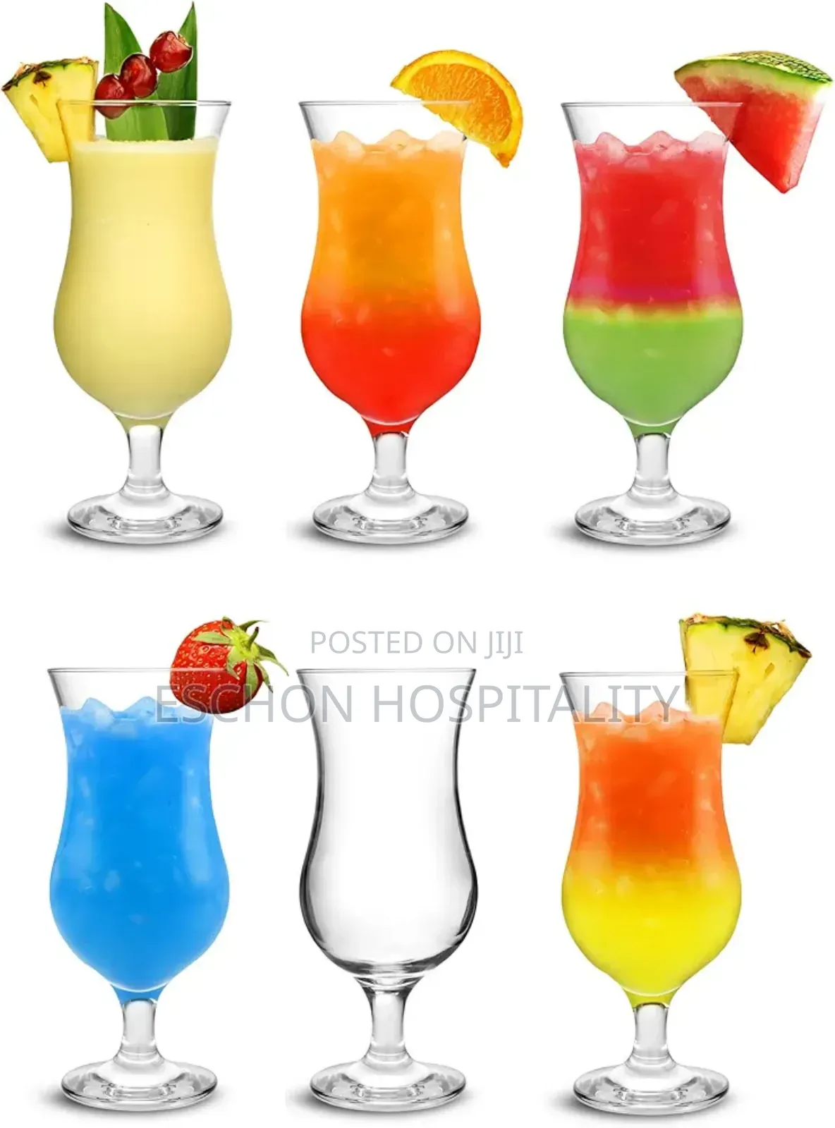 Big Hurricane Glass Cups for Cocktails Mocktail