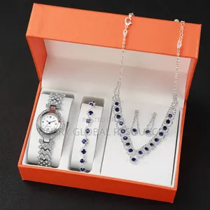 Blue Luxury Crystal Rhinestone Jewelry Combo