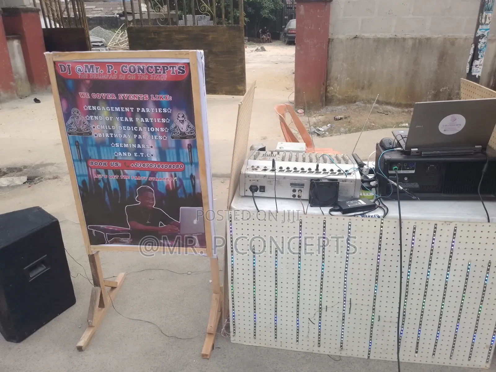 Dj at Mr. P. Concepts