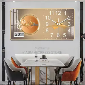 30x60cm New Crystal Porcelain Painting Wall Clock