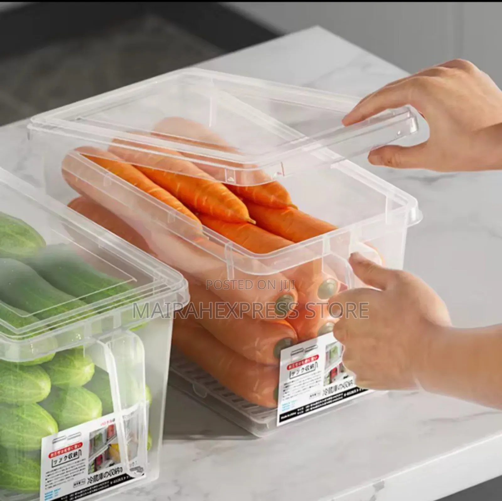 5pcs Large Capacity Fridge Storage Box With