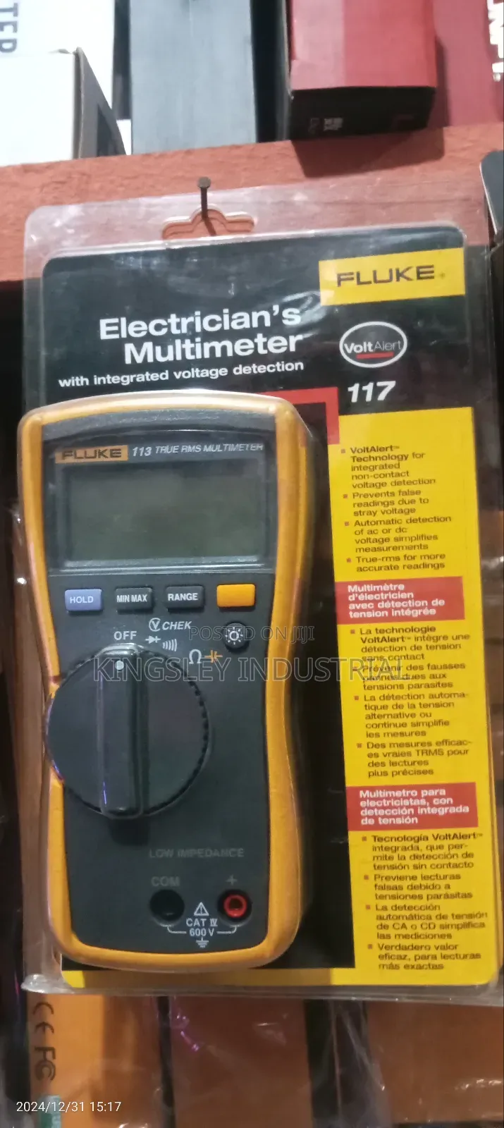 Digital Electrician Multimeter Fluke 113