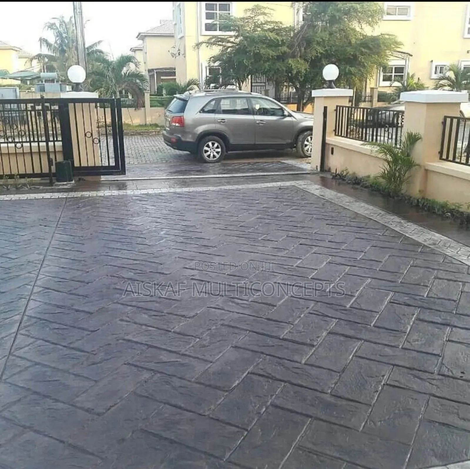 Concrete and Foreign Stamp