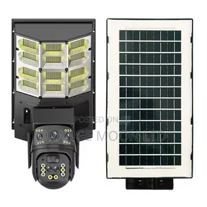 Solar Street Lamp With 4 Mp 3 Lens Camera (V380)