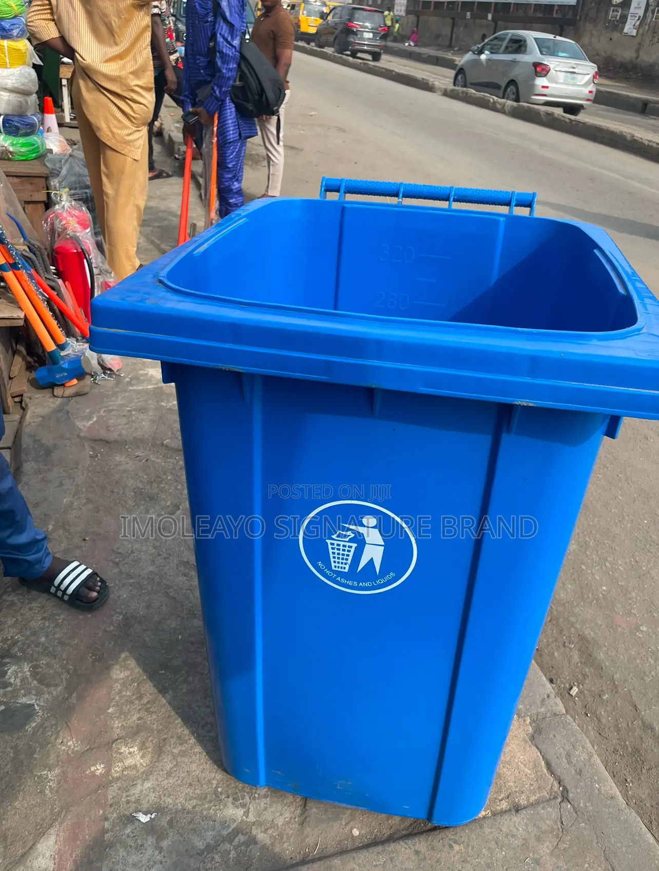 360L Blue Imported Waste Bin