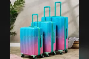 Set of 3 Imported Vacay Travelling Luggage Boxes W Extension