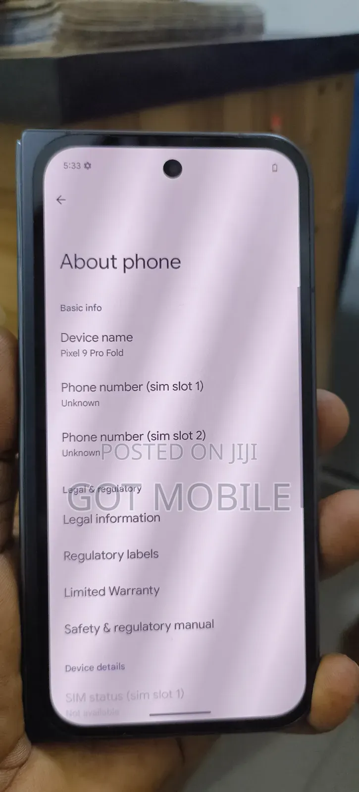 Google Pixel 9 Pro Fold 256 GB Gray