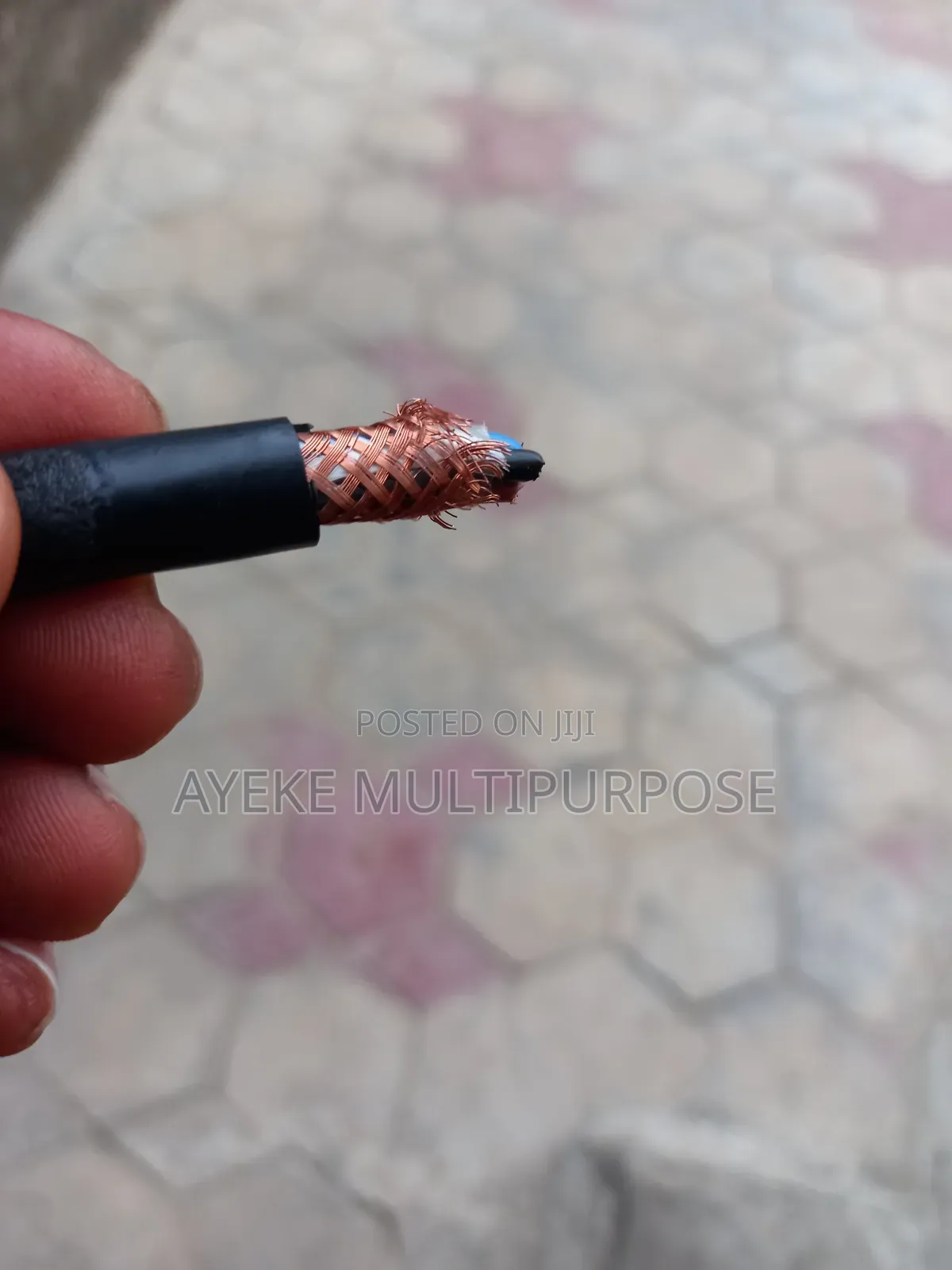 1mm X 4 Core Poly Wrapped Shielded Cable Wrapped