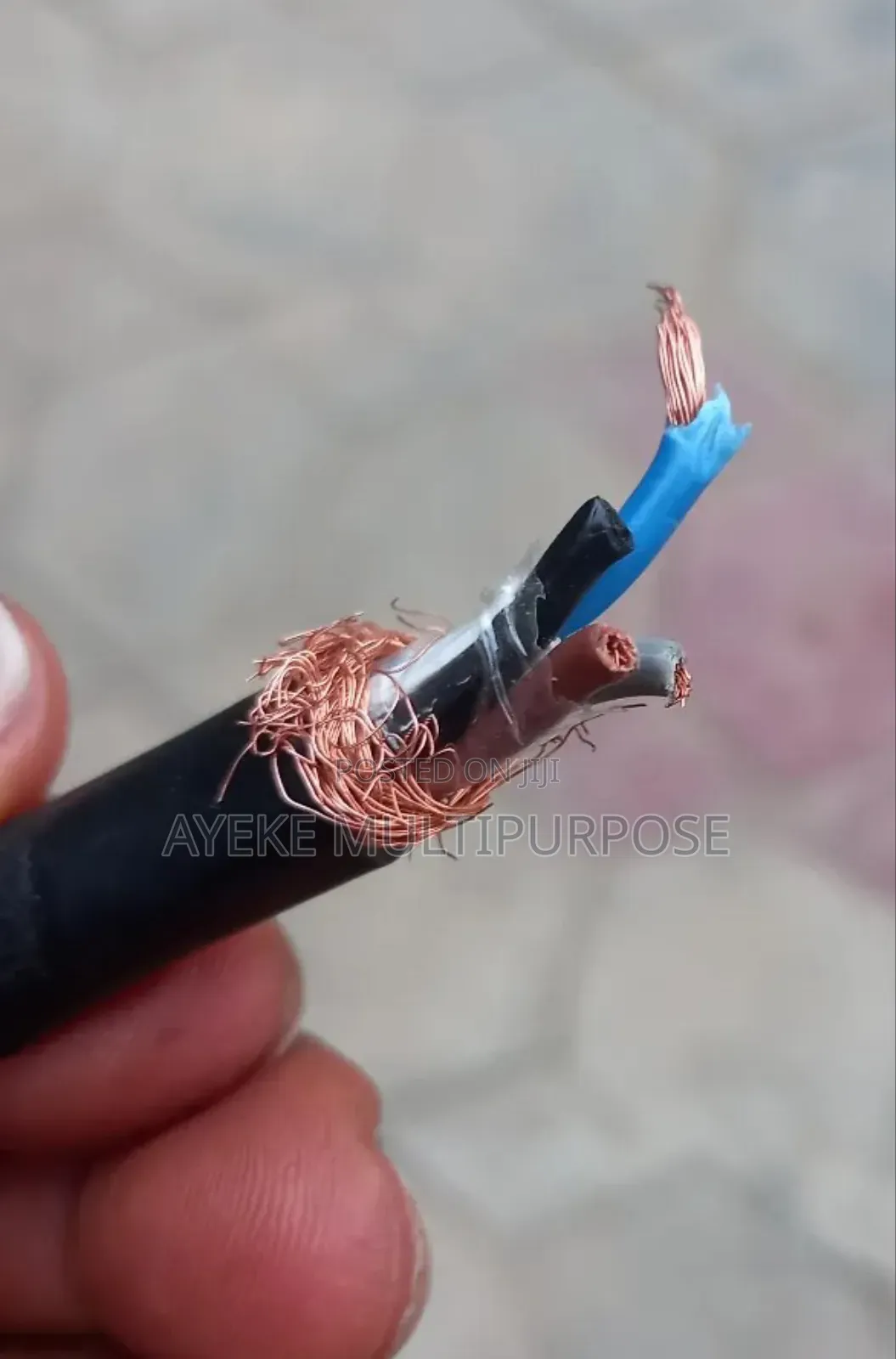 1mm X 4 Core Poly Wrapped Shielded Cable Wrapped