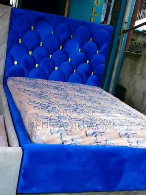 4 by 6 Bedframe Wooden and Padded