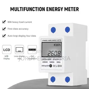 Digital Electric Energy Meter Single Phase Din Rail