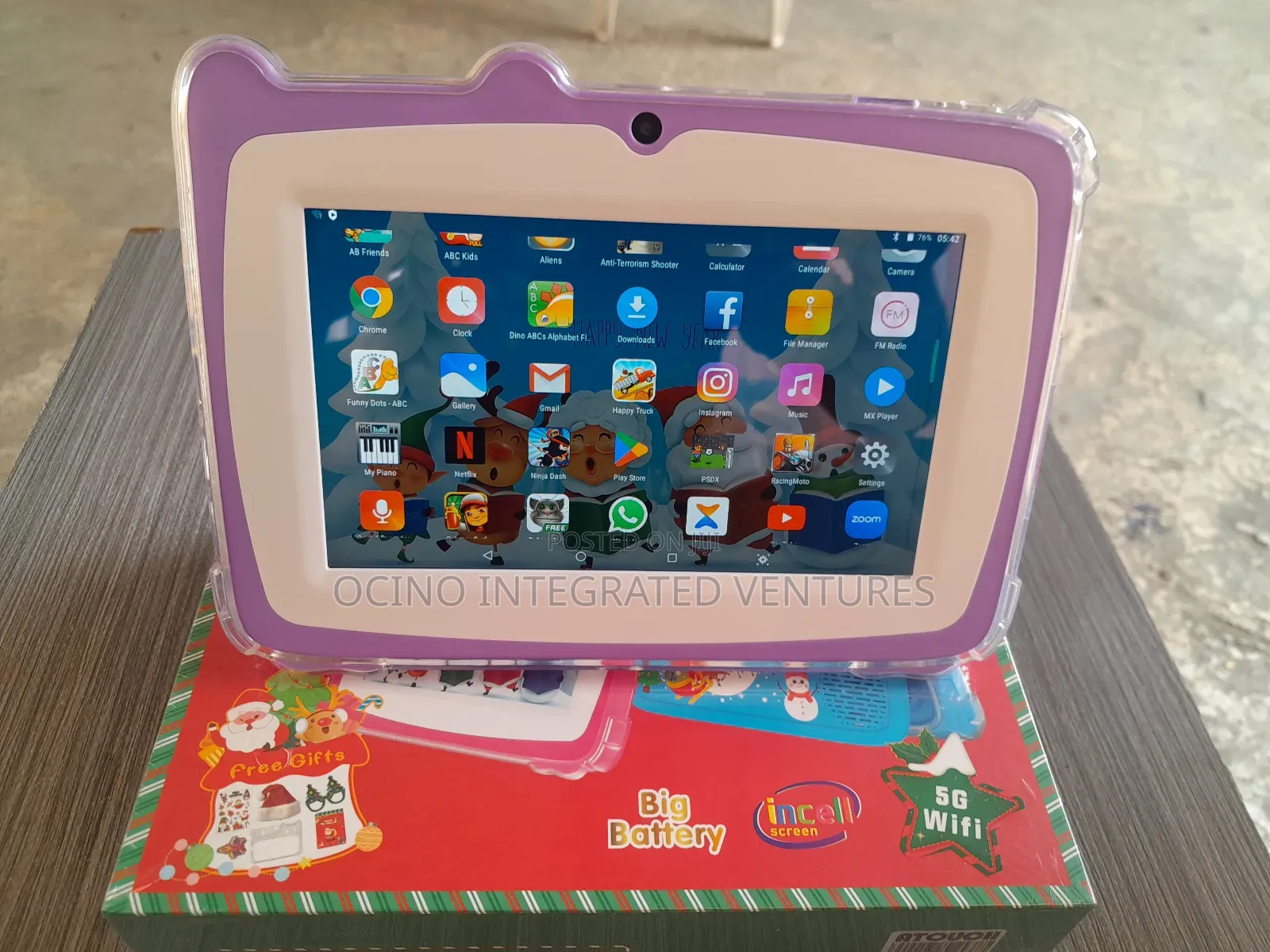 7inch Wifi Enabled Unbreakable Screen Kids Educational Tab