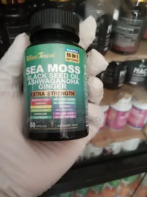 Photo - Sea Moss Black Seed Oil Ashwanghda Ginger