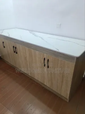 Dining Room and Kitchen Cabinet With Marble Top