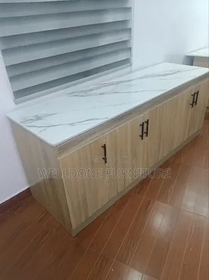 Dining Room and Kitchen Cabinet With Marble Top