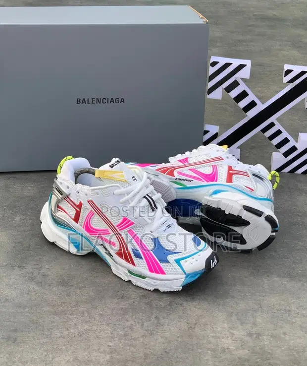 Original Balenciaga Track Runner Mesh Faux Leather Sneaker